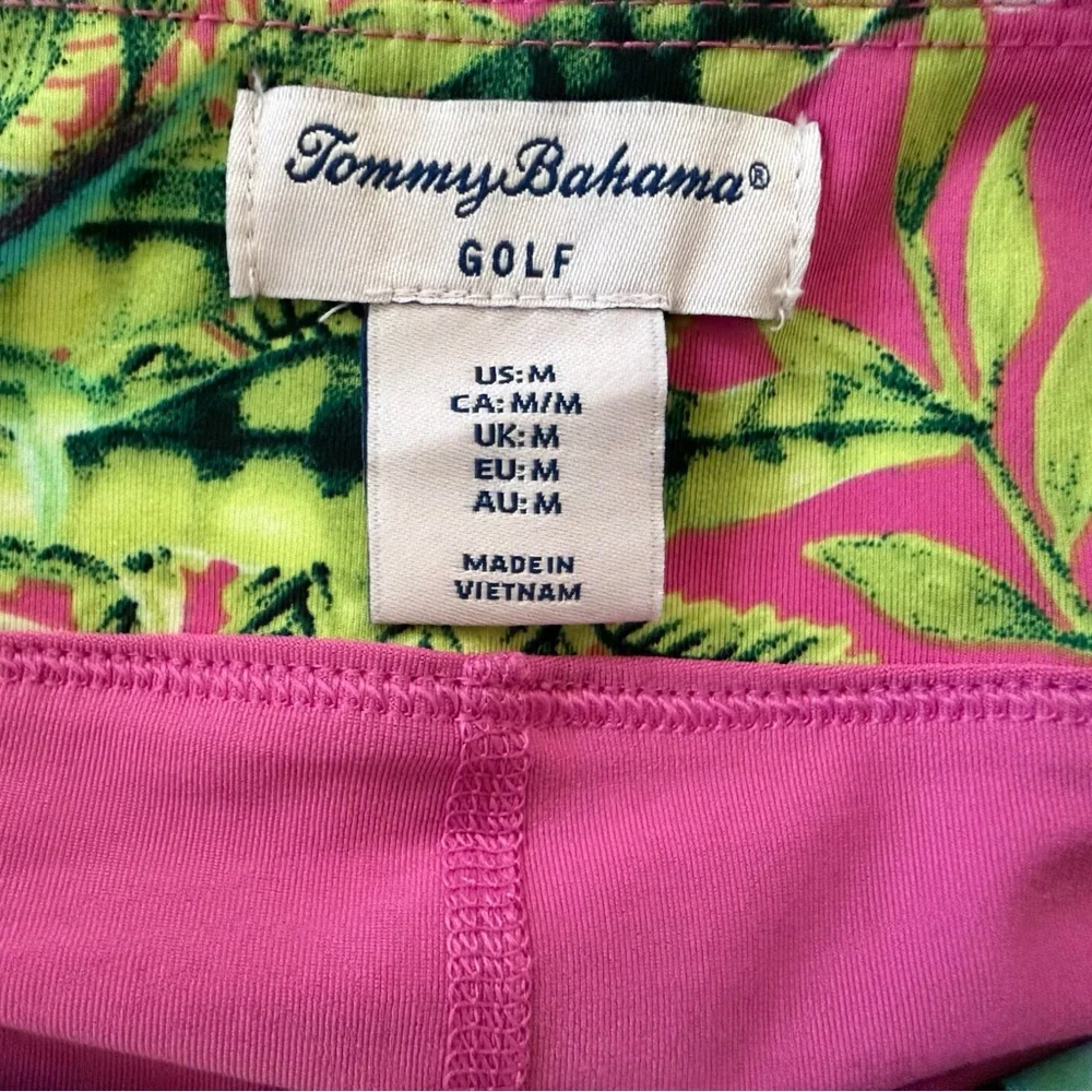 NEW w/tags! Tommy Bahama Pink and Green Tropical Golf Skirt/Skort - Picture 5 of 5